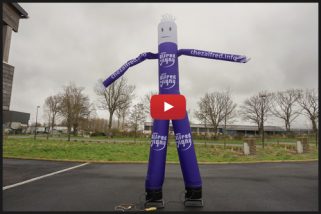 vidéo gonflage skydancer auto-ventilé publicitaire