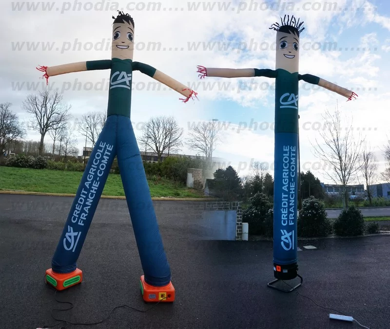bonhomme publicitaire 1 et 2 jambes