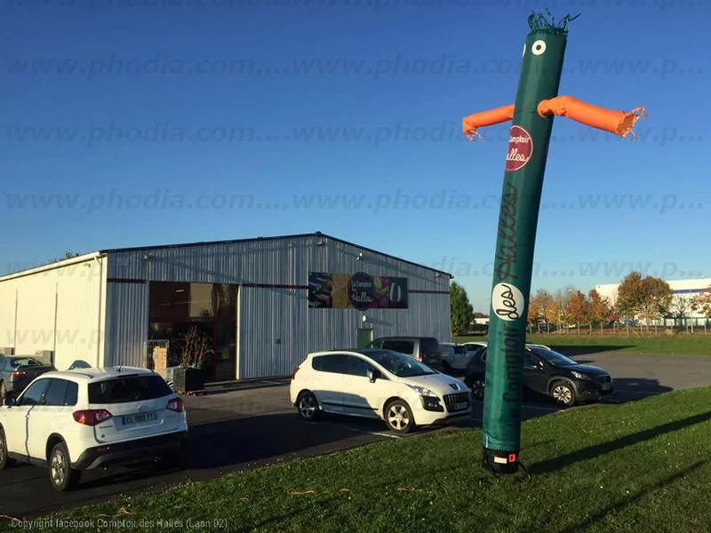 sky dancer 6m vert le comptoir des halles