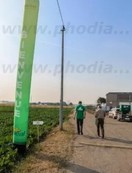 sky dancer techniday bienvenue vert translucide