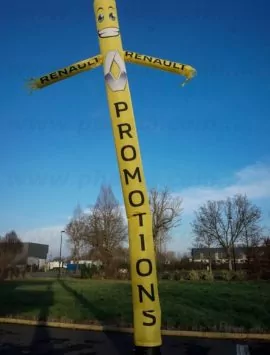 skydancer jaune renault promotion avec bras tète de bonhomme